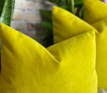 Load image into Gallery viewer, Sunshine Yellow Velvet Cushion