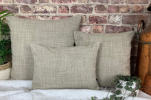 Load image into Gallery viewer, Cream Plaid Wool Cushion