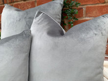 Load image into Gallery viewer, Slate Grey Velvet Cushion