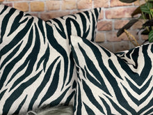 Load image into Gallery viewer, Zebra Velvet Cushion