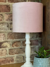 Load image into Gallery viewer, Blush Pink Velvet Lampshade