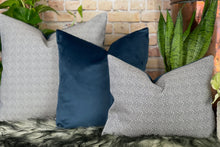 Load image into Gallery viewer, Navy Geometric Cushion