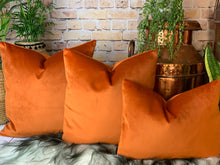 Load image into Gallery viewer, Copper Velvet Cushion