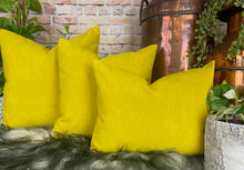Load image into Gallery viewer, Sunshine Yellow Velvet Cushion