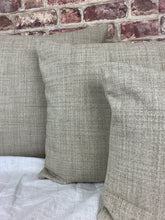 Load image into Gallery viewer, Cream Plaid Wool Cushion