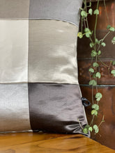 Load image into Gallery viewer, Faux Silk Patchwork Cushion