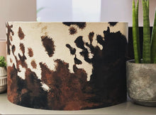 Load image into Gallery viewer, Cowhide Velvet Lampshade