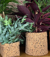 Load image into Gallery viewer, Large Round Black Speckled Cork Pot