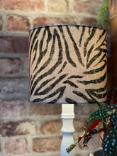Load image into Gallery viewer, Zebra Linen Mix Lampshade