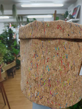 Load image into Gallery viewer, Funky Multi Colour Cork Pot