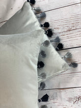 Load image into Gallery viewer, Silver Tassel Cushion