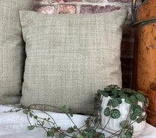 Load image into Gallery viewer, Cream Plaid Wool Cushion