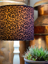 Load image into Gallery viewer, Leopard Print Velvet Lampshade