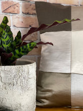 Load image into Gallery viewer, Faux Silk Patchwork Cushion