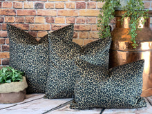 Load image into Gallery viewer, Leopard Print Velvet Cushion