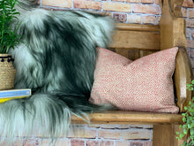 Load image into Gallery viewer, Geometric Woven Scarlet Cushion