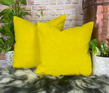 Load image into Gallery viewer, Sunshine Yellow Velvet Cushion