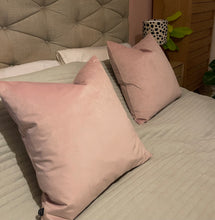 Load image into Gallery viewer, Blush Pink Velvet Cushion