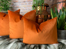 Load image into Gallery viewer, Copper Velvet Cushion