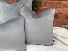 Load image into Gallery viewer, Slate Grey Velvet Cushion