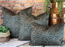 Load image into Gallery viewer, Leopard Print Velvet Cushion