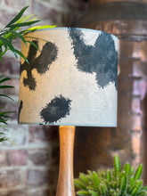 Load image into Gallery viewer, Friesian Cowhide Velvet Lampshade
