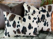Load image into Gallery viewer, Appaloosa Pony Velvet Cushion Brown