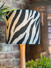 Load image into Gallery viewer, Zebra Velvet Lampshade