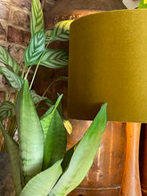 Load image into Gallery viewer, Mustard Velvet Lampshade