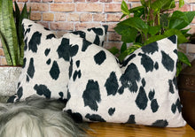 Load image into Gallery viewer, Appaloosa Pony Velvet Cushion Black