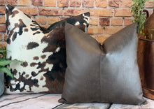Load image into Gallery viewer, Chocolate Faux Leather Cushion