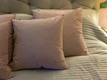 Load image into Gallery viewer, Blush Pink Velvet Cushion