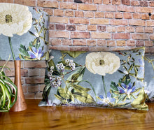 Load image into Gallery viewer, Silver Tropical Plant Cushion