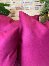Load image into Gallery viewer, Cerise Italian Milled Wool Cushion