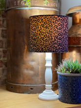 Load image into Gallery viewer, Leopard Print Velvet Lampshade