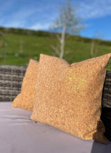 Load image into Gallery viewer, Natural Cork Outdoor Cushion Gold Speckled
