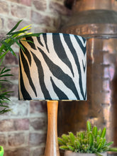 Load image into Gallery viewer, Zebra Velvet Lampshade