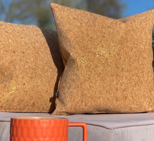 Load image into Gallery viewer, Natural Cork Outdoor Cushion Gold Speckled