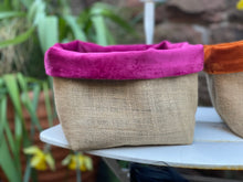 Load image into Gallery viewer, Hessian Fabric Plant Pot
