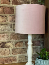 Load image into Gallery viewer, Blush Pink Velvet Lampshade