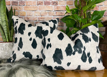 Load image into Gallery viewer, Appaloosa Pony Velvet Cushion Black