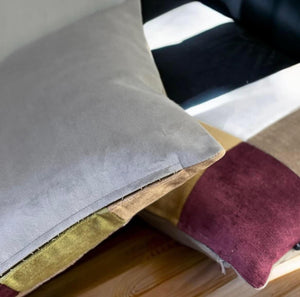 Velvet Patchwork Cushion