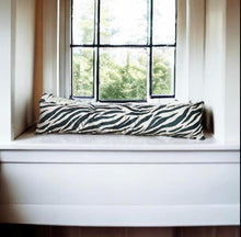 Load image into Gallery viewer, Zebra Velvet Draught Excluder
