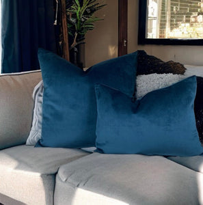 Navy Velvet Cushion