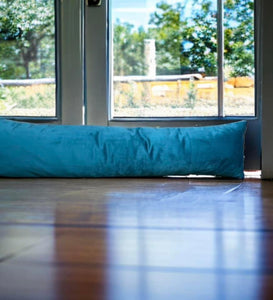 Teal Velvet Draught Excluder