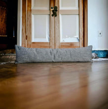 Load image into Gallery viewer, Black &amp; Silvery White Draught Excluder
