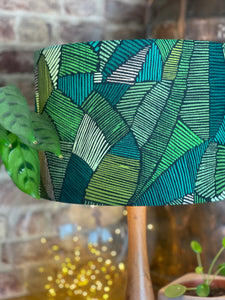 Leaf Print Lampshade
