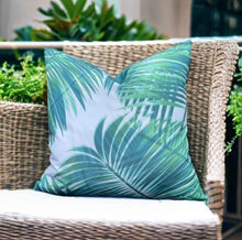 Load image into Gallery viewer, Tropical Palm Canvas Feel Outdoor Cushion

