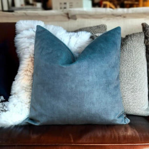 Jade Melange Velvet Cushion