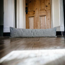 Load image into Gallery viewer, Black &amp; Silvery White Draught Excluder

